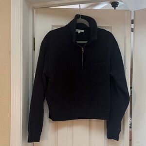 Banana Republic Men's Black Zip-Up Sweater